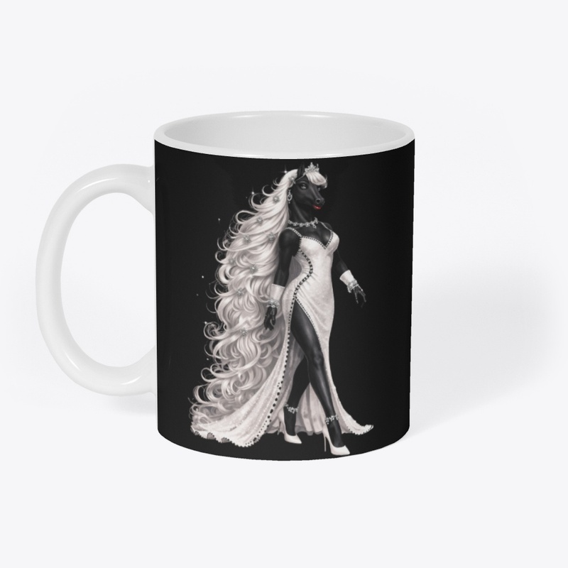 Midnight Noir Horse Elegant Design