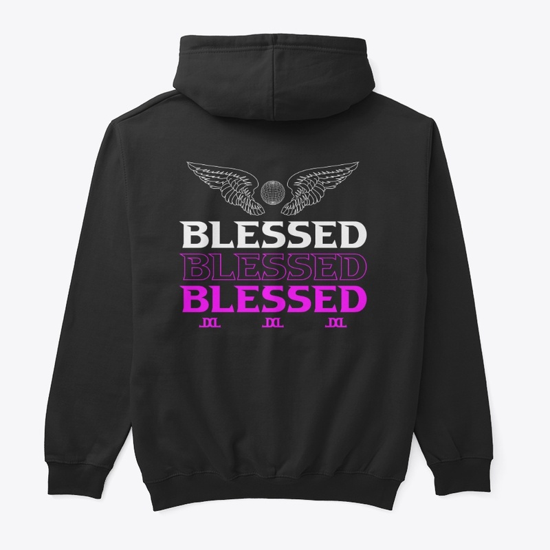 "BLESSED" Angel wings streetwear