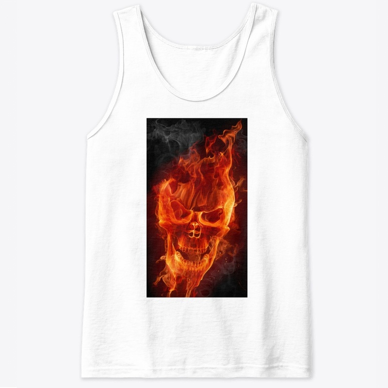 Fire skull