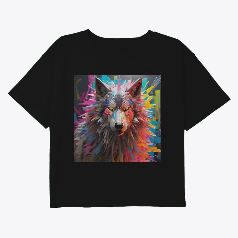 Vibrant Wolf Spirit