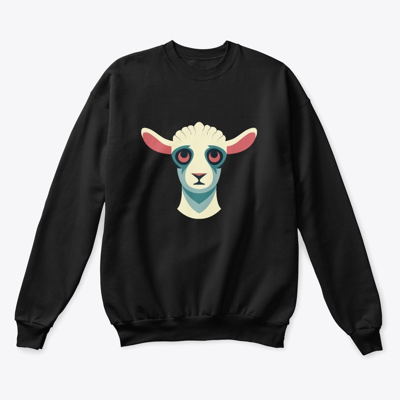 Whimsical Kid: Baby Goat Abstract Bliss