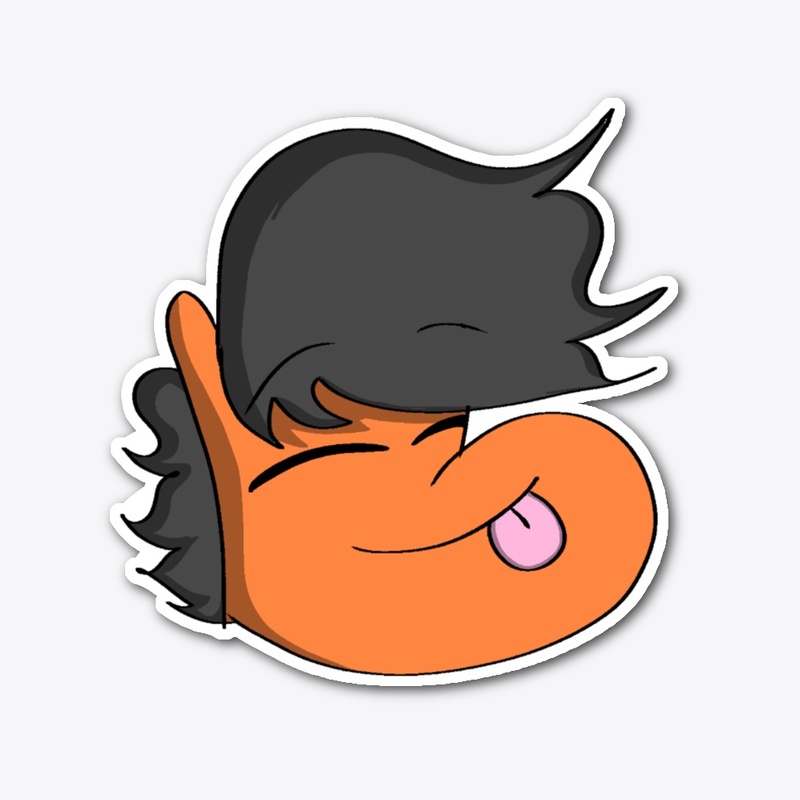 Horseman Silly Face Die Cut Sticker