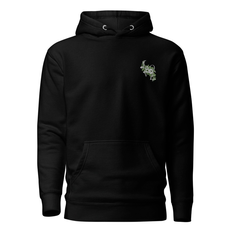 Love Embroidered Soft-Wash Hoodie