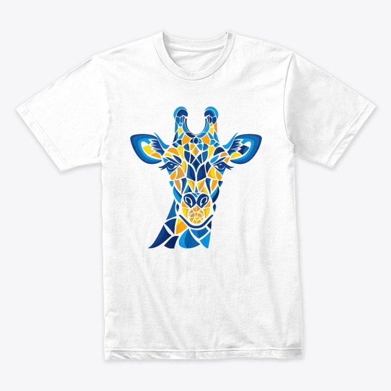 Trendy Giraffe Geometric Colorful Modern