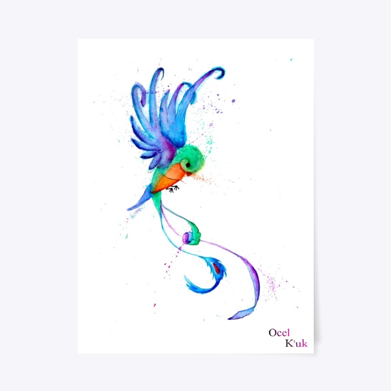 Quetzal Acuarela