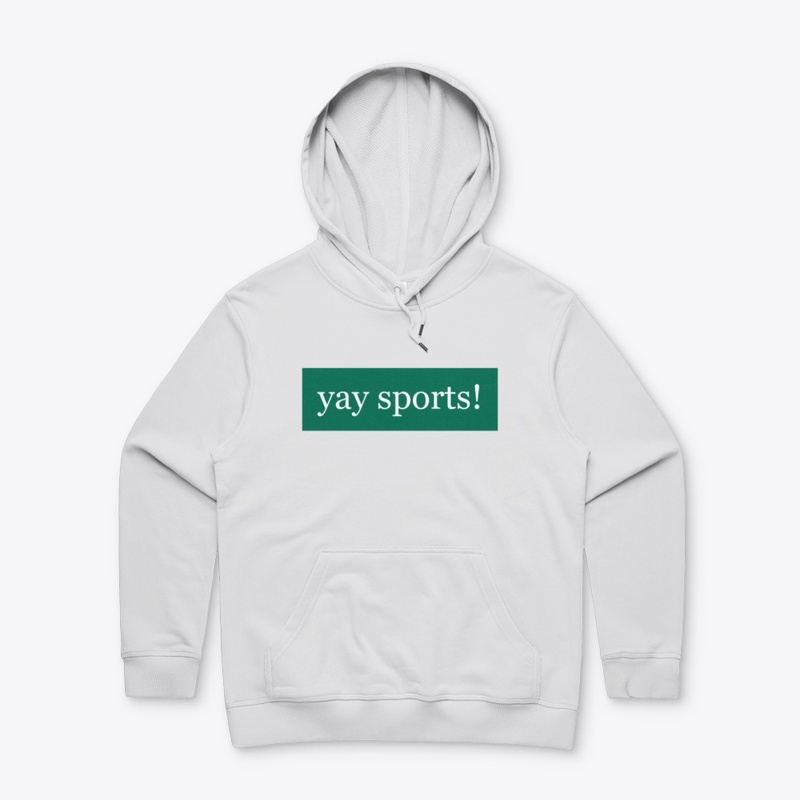 Yay Sports Written in White on Green