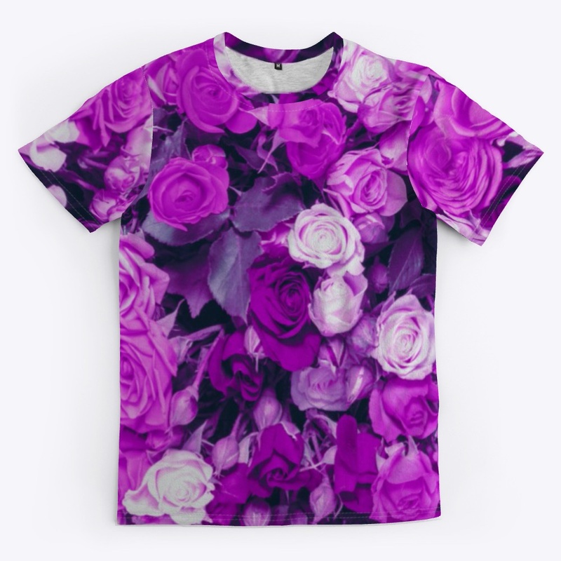 Purple Galaxy Of Roses Tee