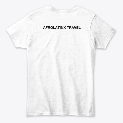 Proud Afro White T-Shirt Back
