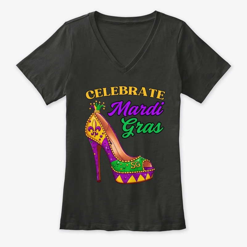 Mardi Gras Stiletto High Heel