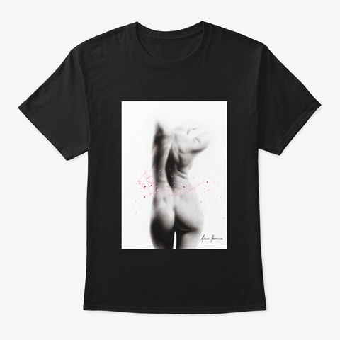 Just One Soft Turn Black T-Shirt Front