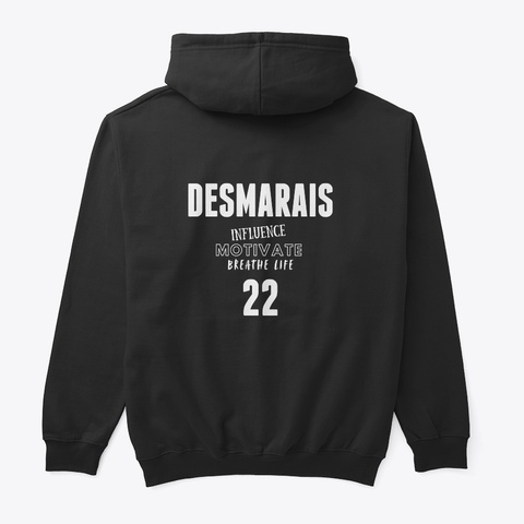 Madison Desmarais 22 Black Kaos Back