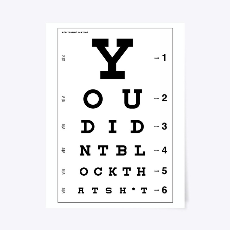 Eye Test Poster