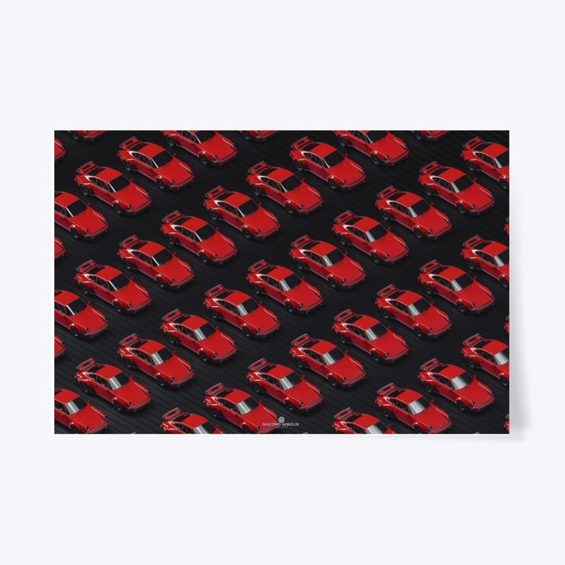 Pattern Cars Red