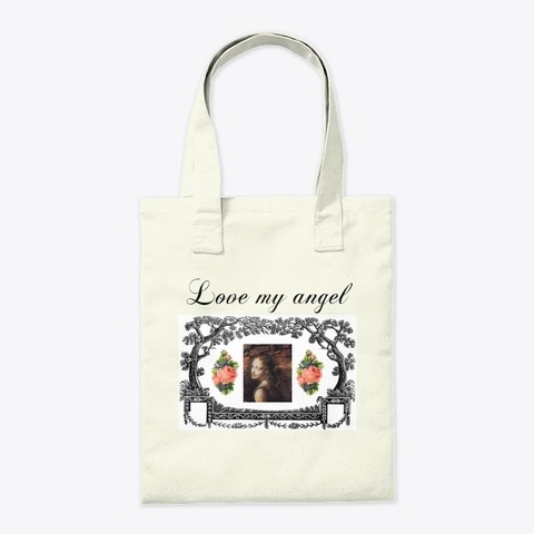 Love My Angel Natural T-Shirt Back