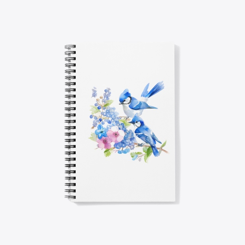 Blue Jay Birds in Spring 
