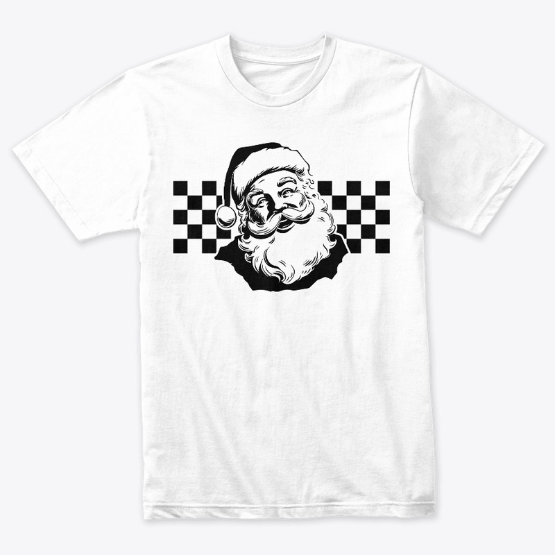checkered santa ho ho ho 