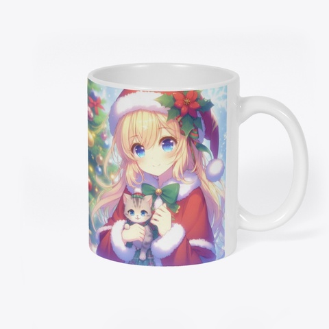 Christmas Kiki Mug  White T-Shirt Back
