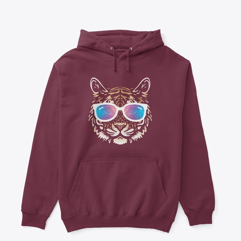 Cute Tiger in Sunglasses (Colored+sg04)
