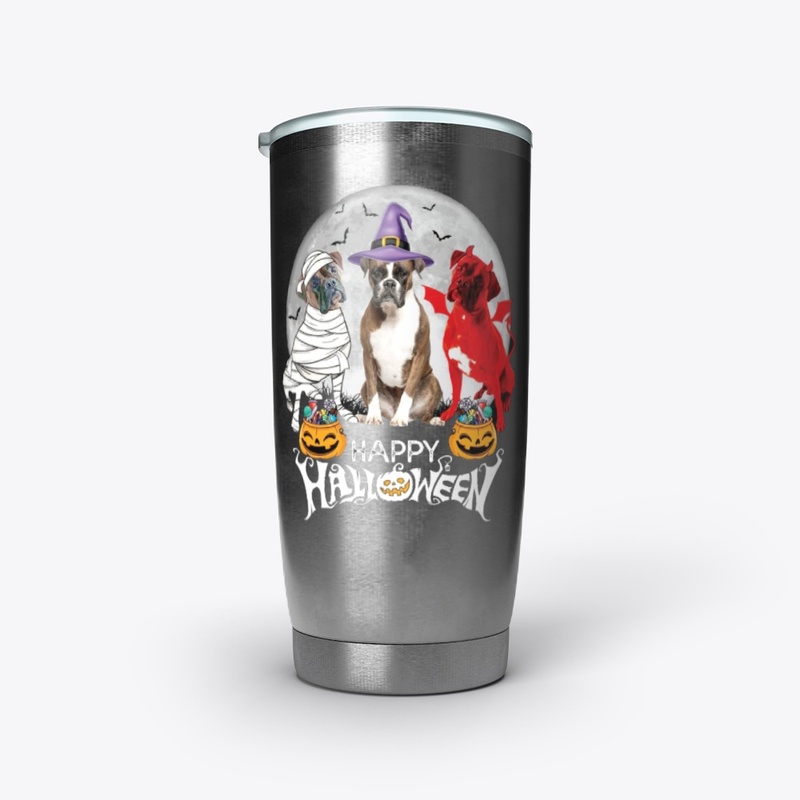 Happy Halloween - Three Boxer Dog Shirt