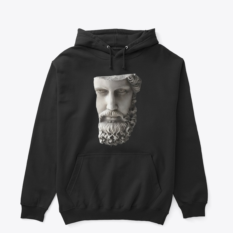 Greek sculpture design printed