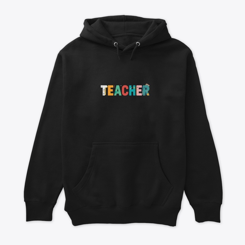 Teacher – Bold Colorful Letters Tee