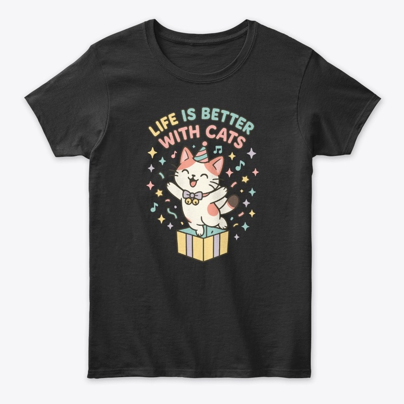 Life Is Better With Cats Gift Box Dance 
