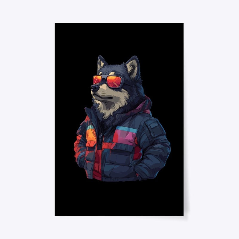 Cyber Wolf – Futuristic Streetwear 3