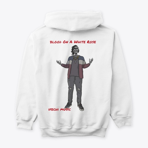 Blood On A White Rose White T-Shirt Back