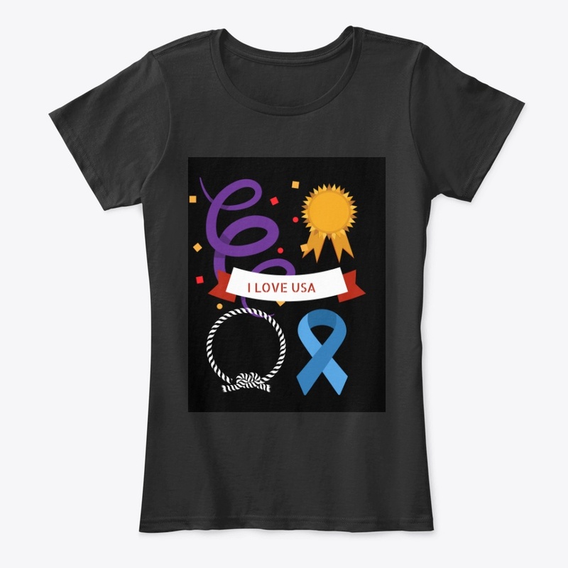 I love USA  Independence day  Tshirt