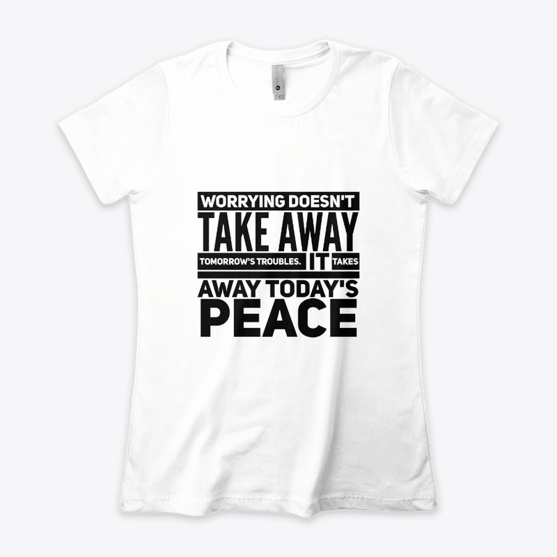 Worrying troubles peace black