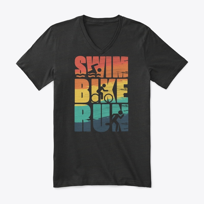 Triathlon Sports swim bike run T-Shirt