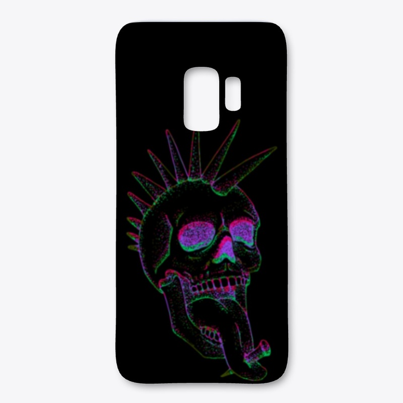 Skull Neon Mohawk