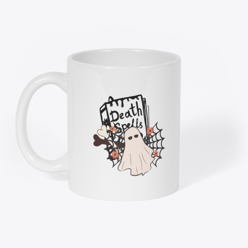 Death Spell Cute Halloween Ghost Design 