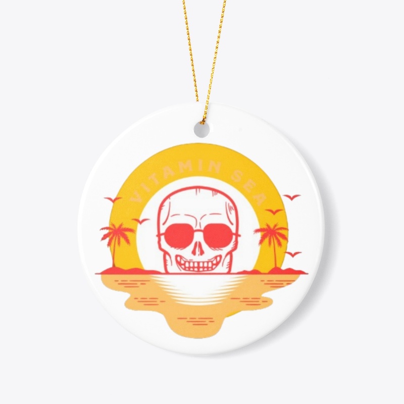 Sunset with skull