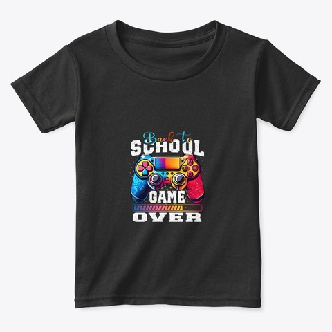 Back To School For Kids Men Women Black Camiseta Front