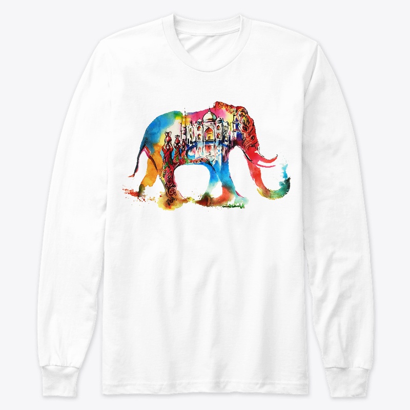 India Elephant Vintage Travel Love