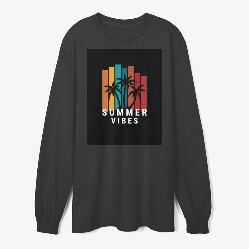 Black Yellow Summer Typography T-Shirt