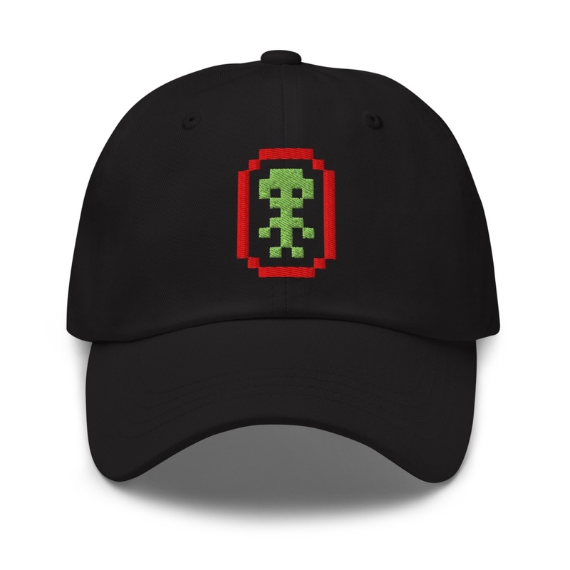 Pixel Alien Baseball Cap