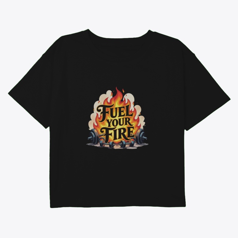 Fiery Dumbbell & Kettlebell  T-Shirt