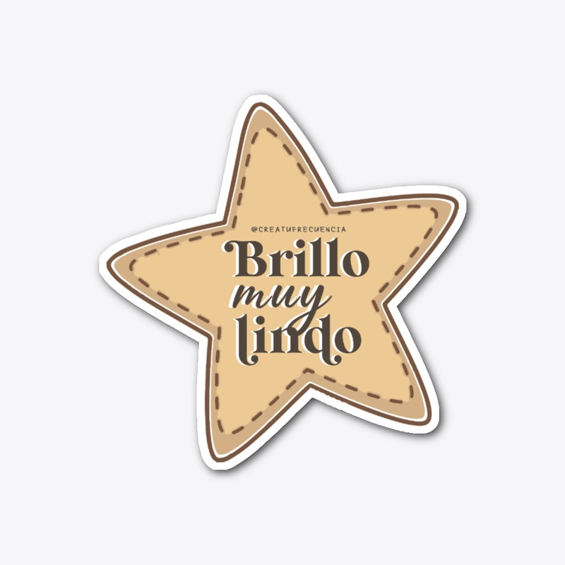 Sticker Brillo Muy Lindo