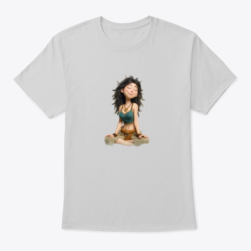 Cute 3D girl smiling and happy