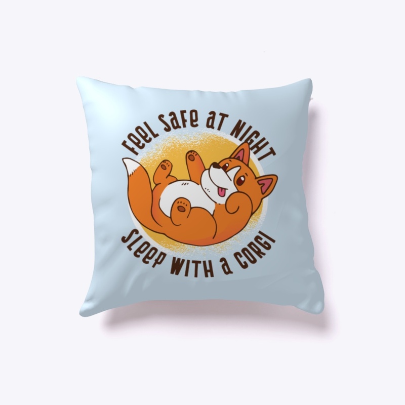 cute corgi pillow