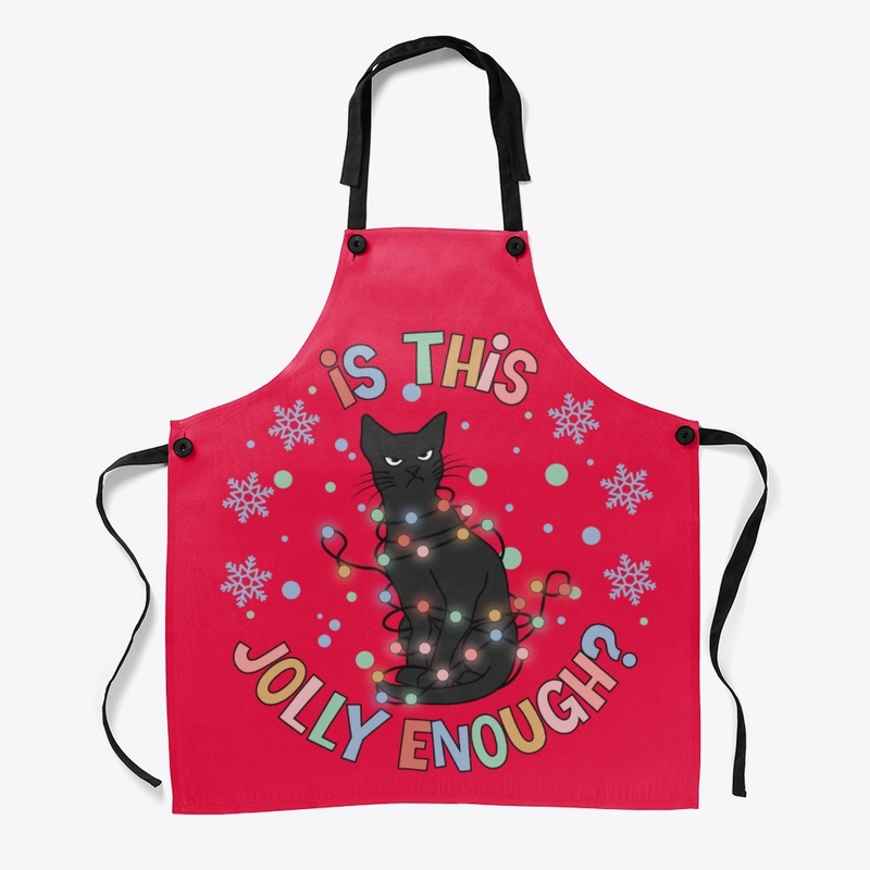 Angry cat wrapped in Christmas lights