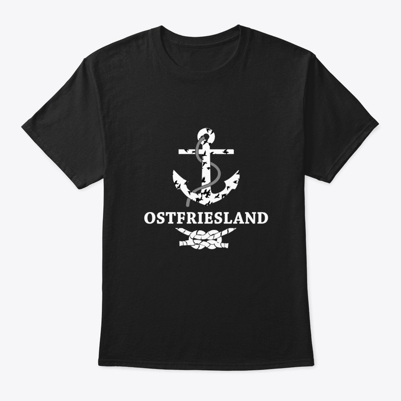 Das Ostfriesland Motiv schwarz