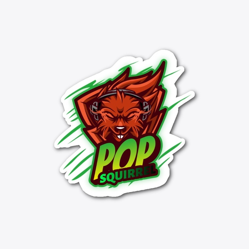 cartoon logo design: pop squirrel