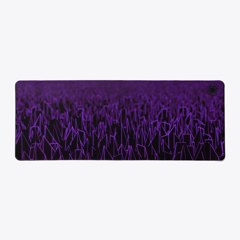 Purple Spiky Vaporwave Field Full