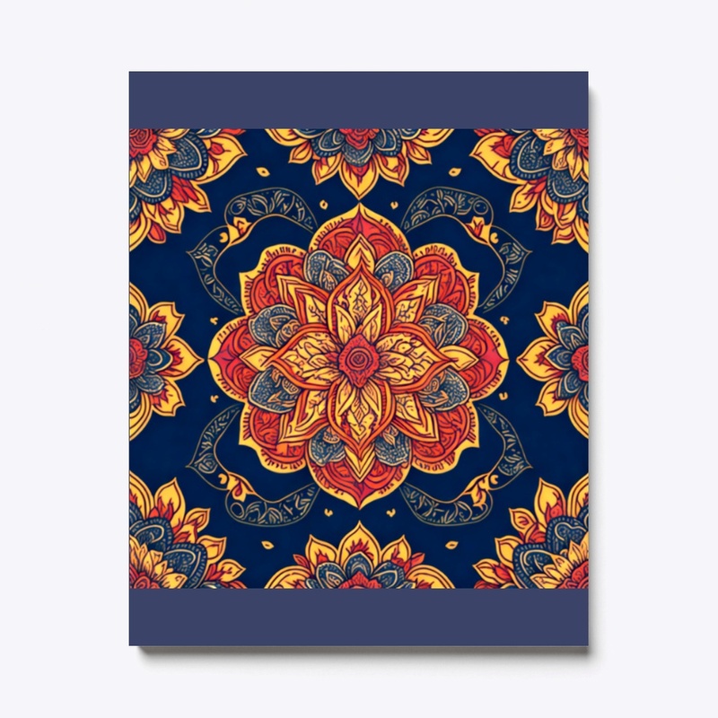 Yoga luxurious flower pattern