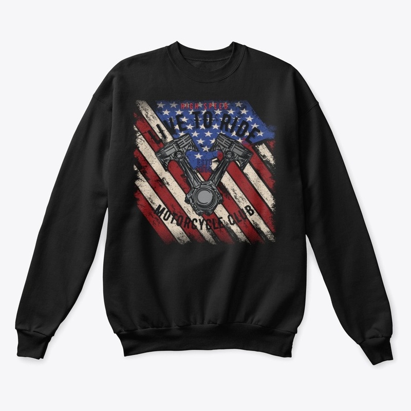 Live to ride Motor Cycle T-Shirts