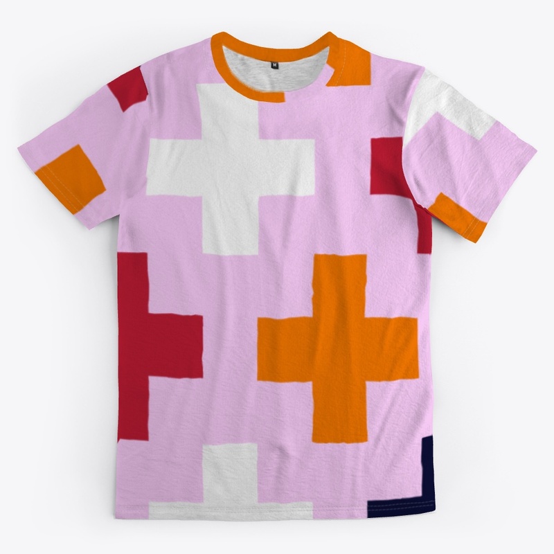 Cross On Pink Pattern