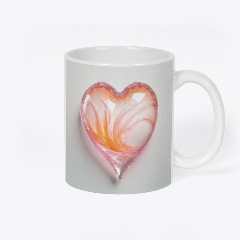 glass heart mug 46-18